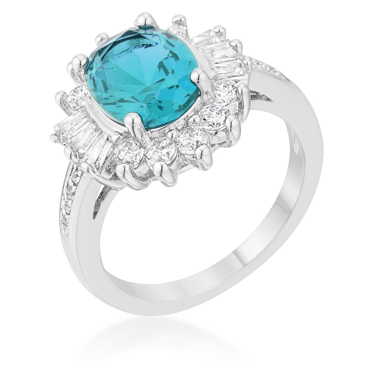 Chrisalee Ring | Aqua | Silver