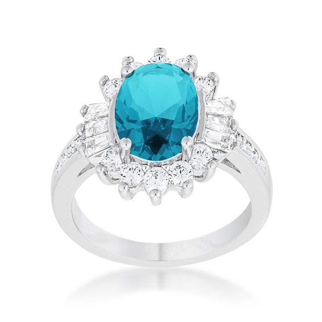 Chrisalee Ring | Aqua | Silver