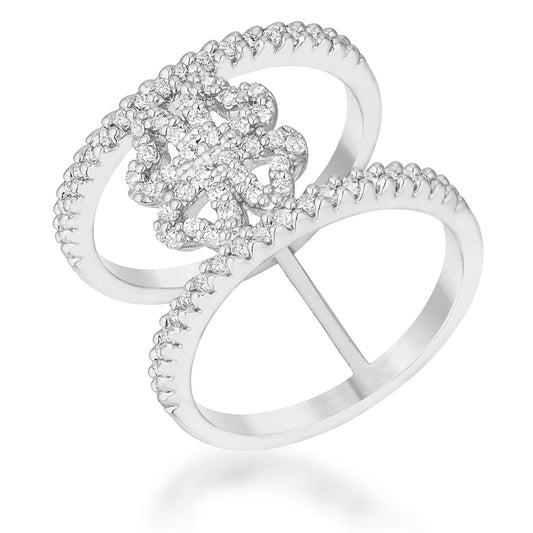 Lauren Clover Wrap Ring | Silver