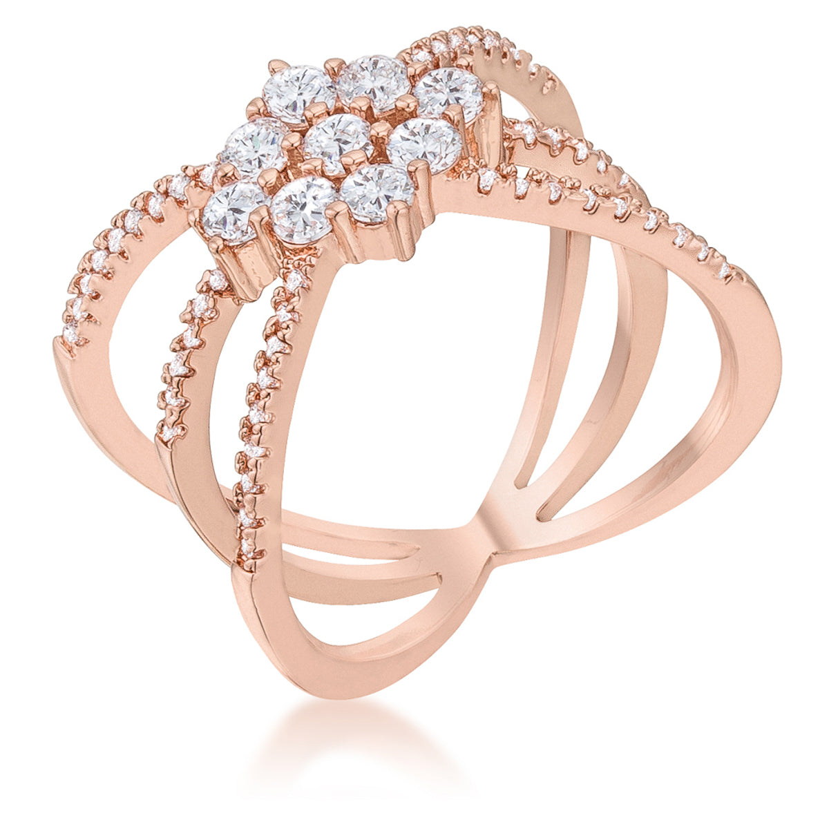 Mindy Rose Gold Triple Wrap Ring