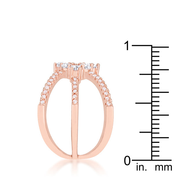 Mindy Rose Gold Triple Wrap Ring