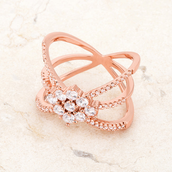 Mindy Rose Gold Triple Wrap Ring