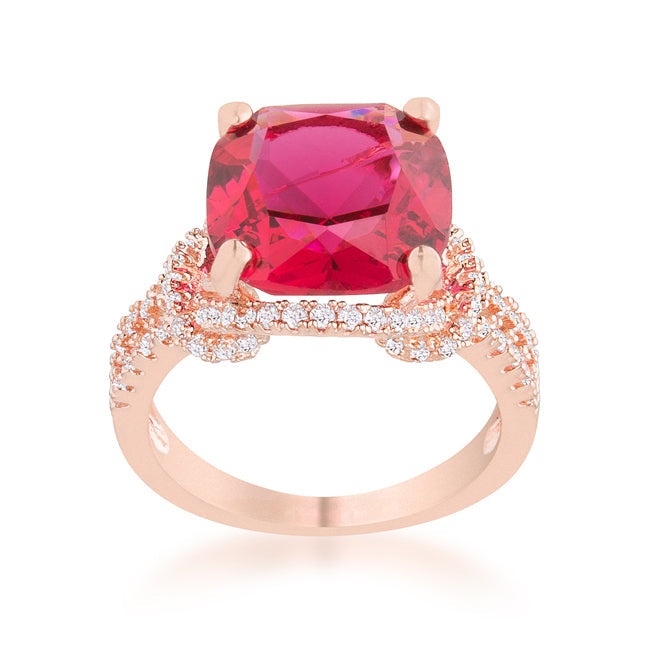 Charlene Ring | Ruby | Rose Gold