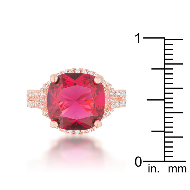 Charlene Ring | Ruby | Rose Gold