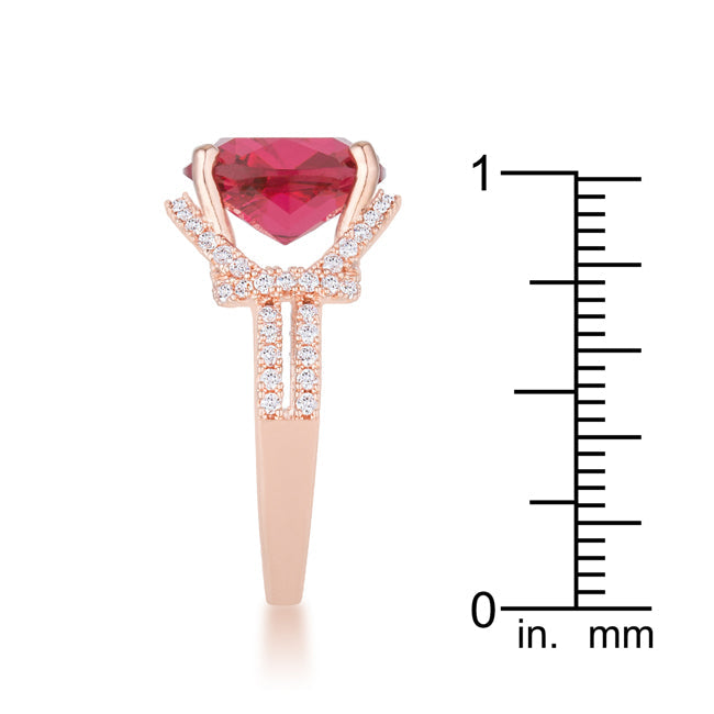 Charlene Ring | Ruby | Rose Gold