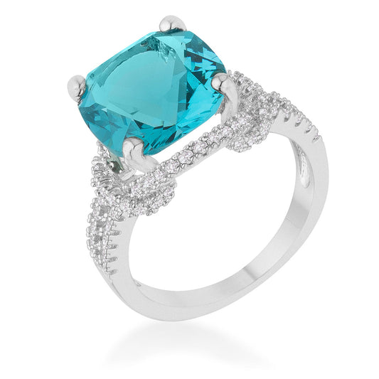 Charlene Ring | Aqua | Silver