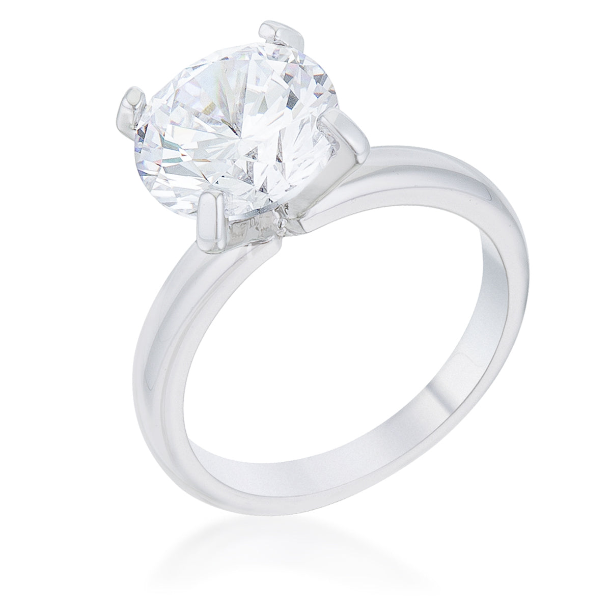 Ellie Solitaire Ring | Silver