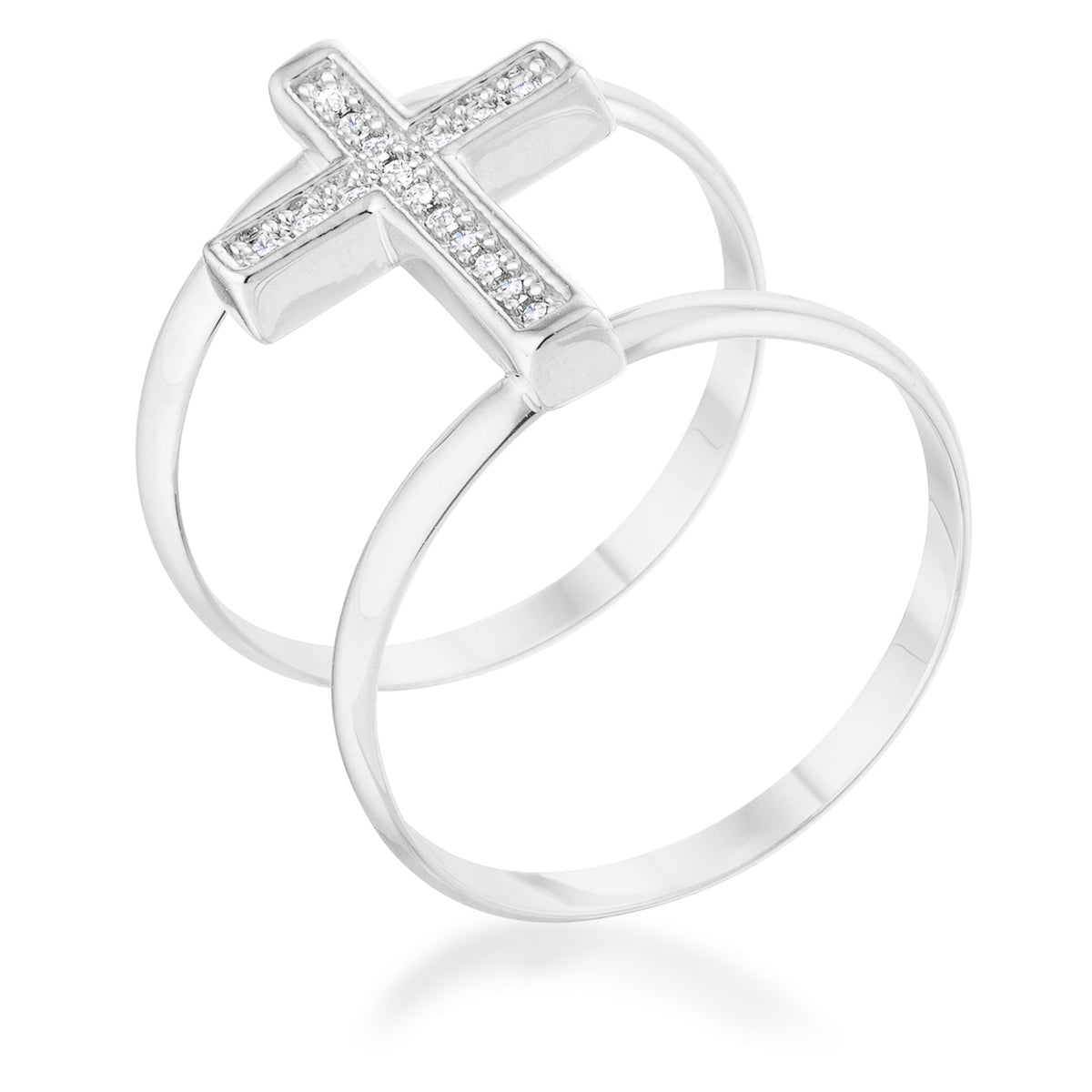 Francis Cross Ring | Silver