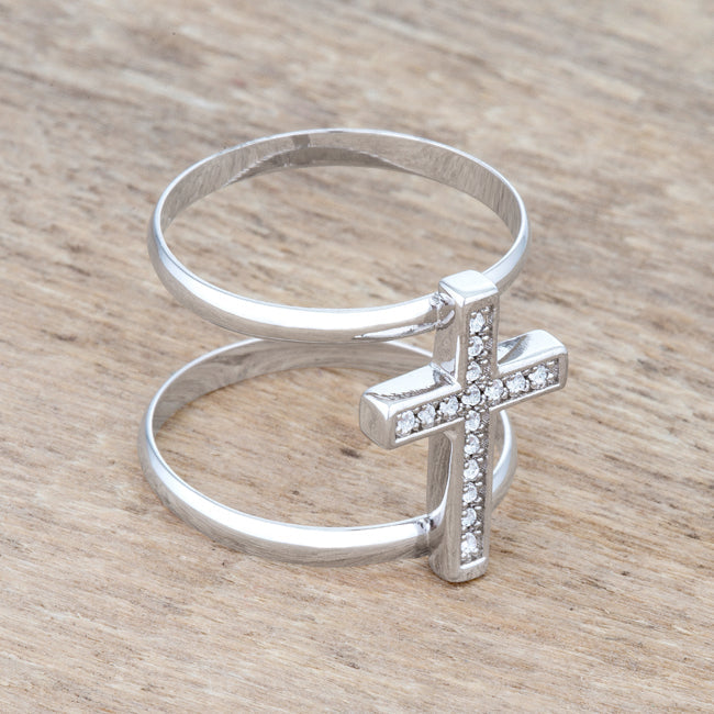 Francis Cross Ring | Silver