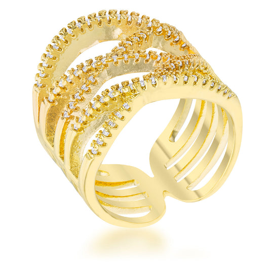 Mandy Gold Contemporary Ring