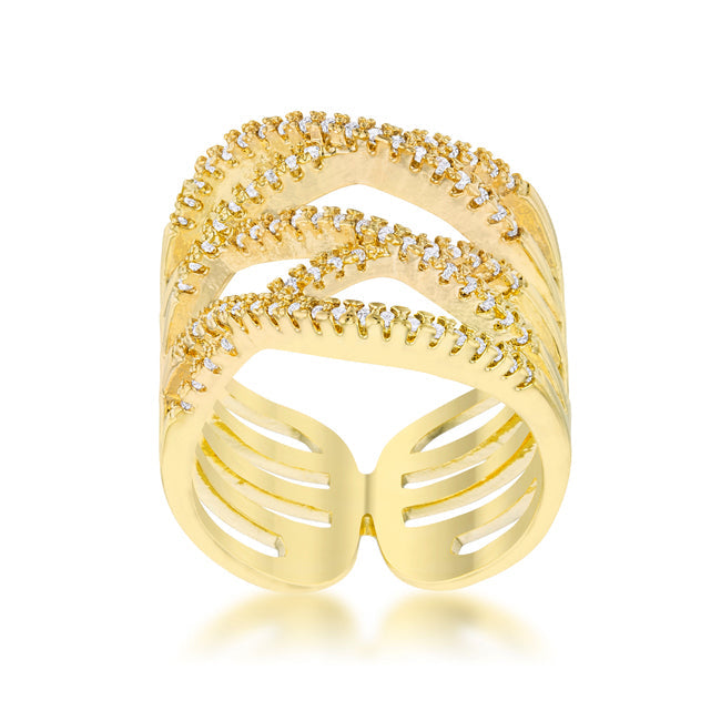 Mandy Gold Contemporary Ring