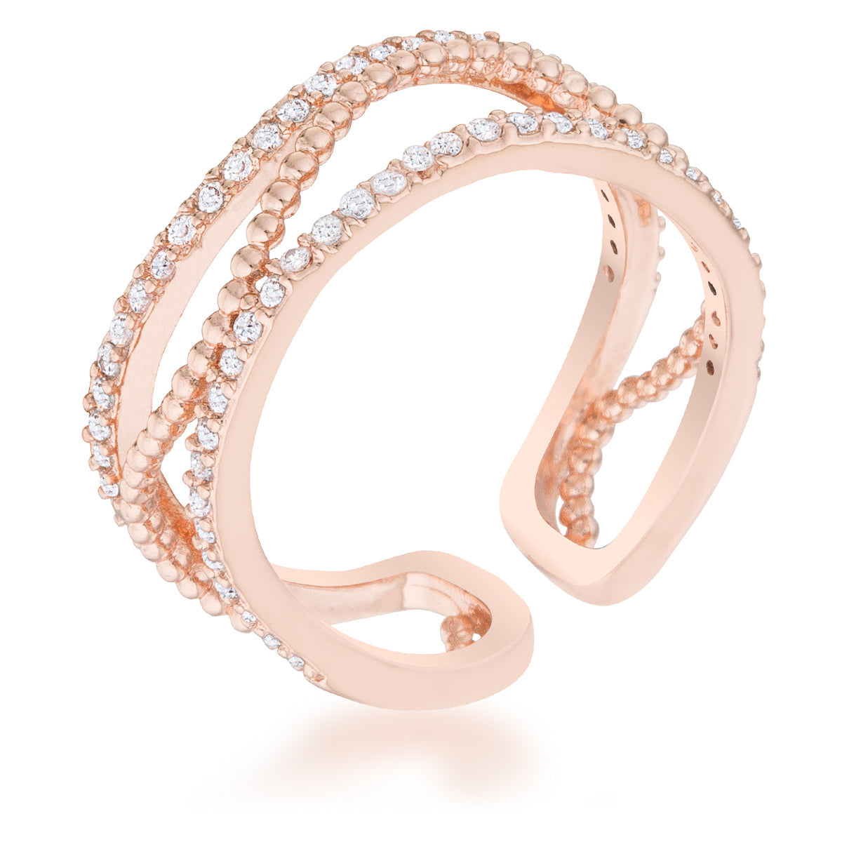 Marina Rose Gold Cuff Ring