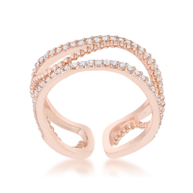 Marina Rose Gold Cuff Ring