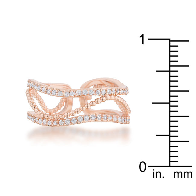 Marina Rose Gold Cuff Ring