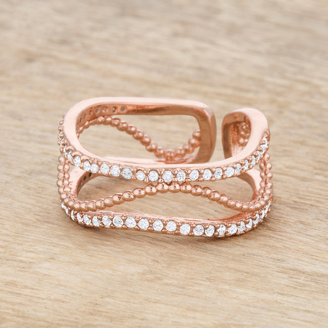 Marina Rose Gold Cuff Ring