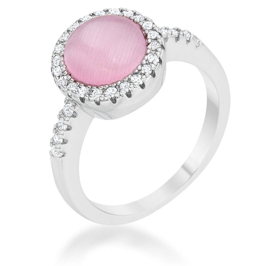 Patricia Pink Cats Eye Ring