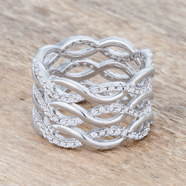 Selena Twist Ring | Silver