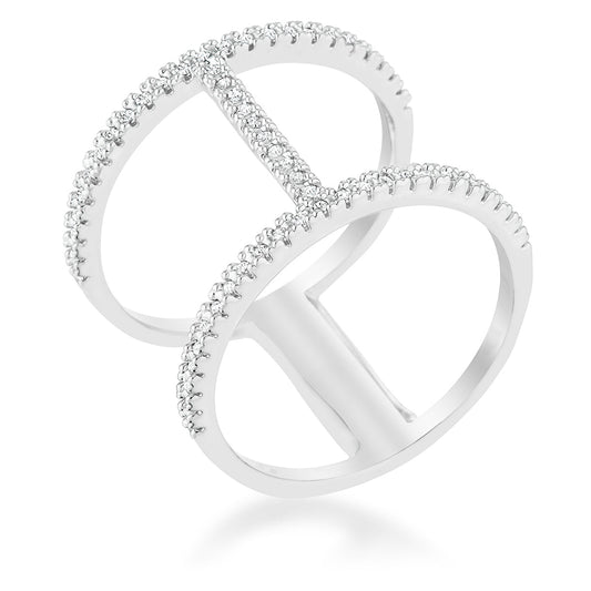 Christina Double Ring | Silver