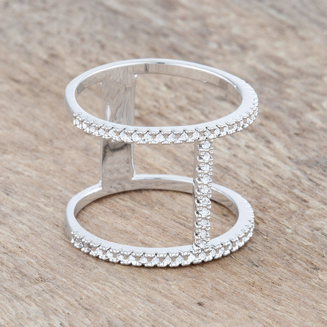 Christina Double Ring | Silver