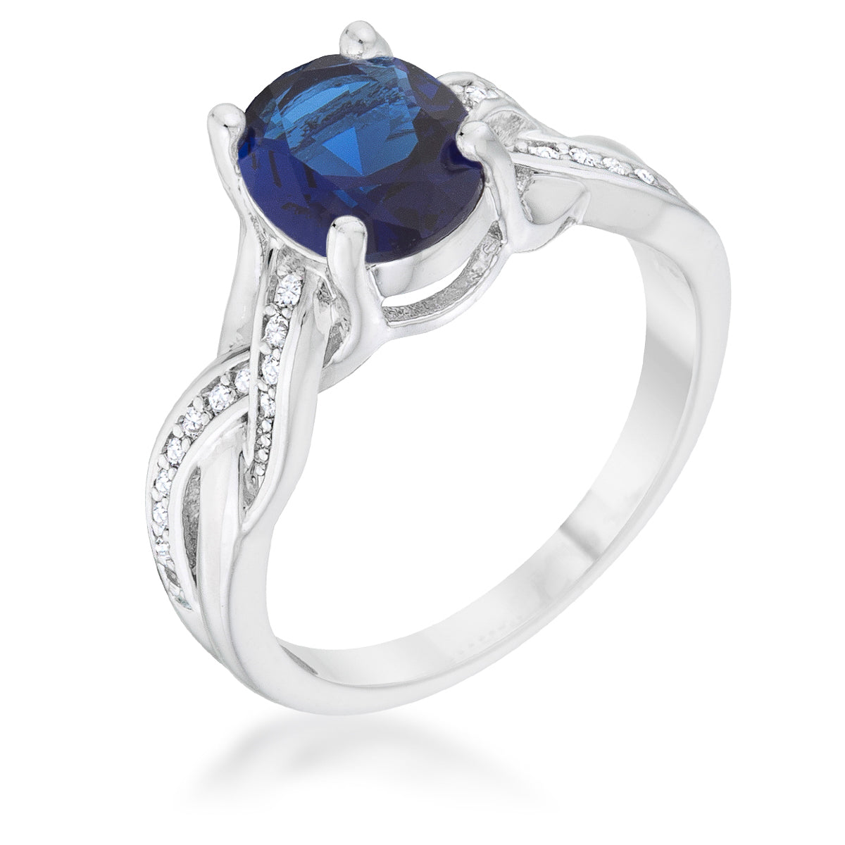 Justine Classic Oval Ring | Sapphire