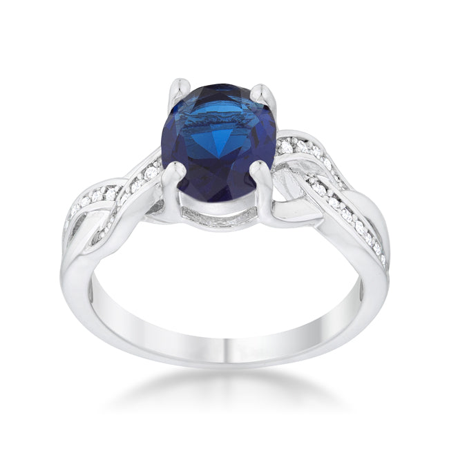 Justine Classic Oval Ring | Sapphire