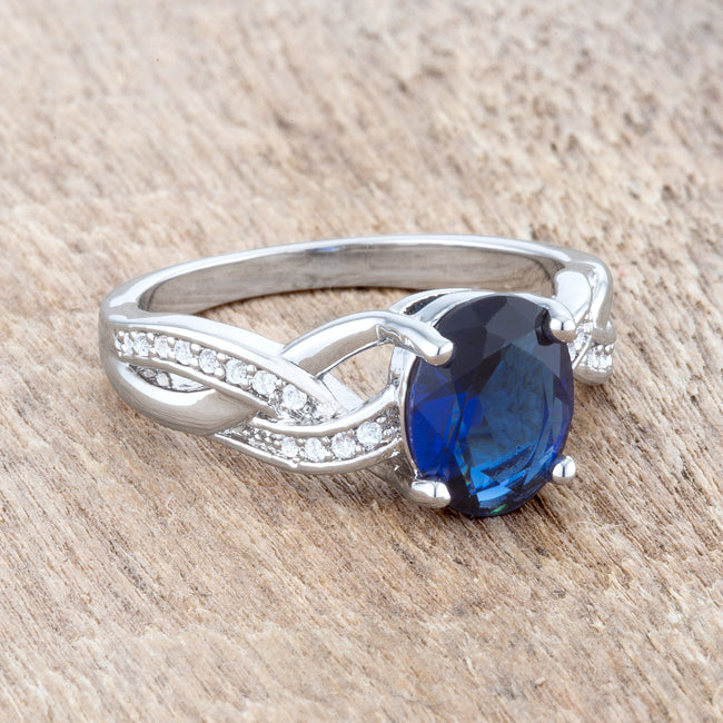 Justine Classic Oval Ring | Sapphire