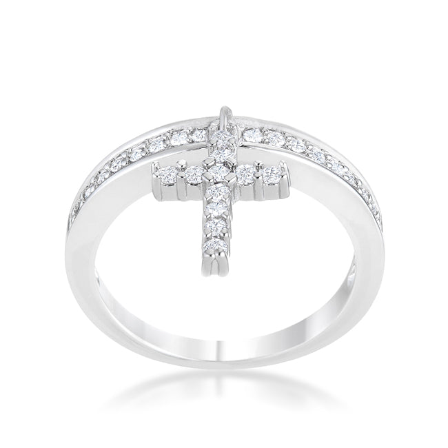 Christine Cross Charm Ring