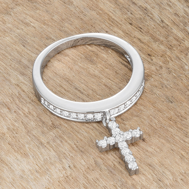 Christine Cross Charm Ring