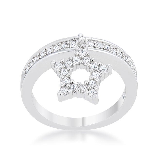 Star Charm Band Ring