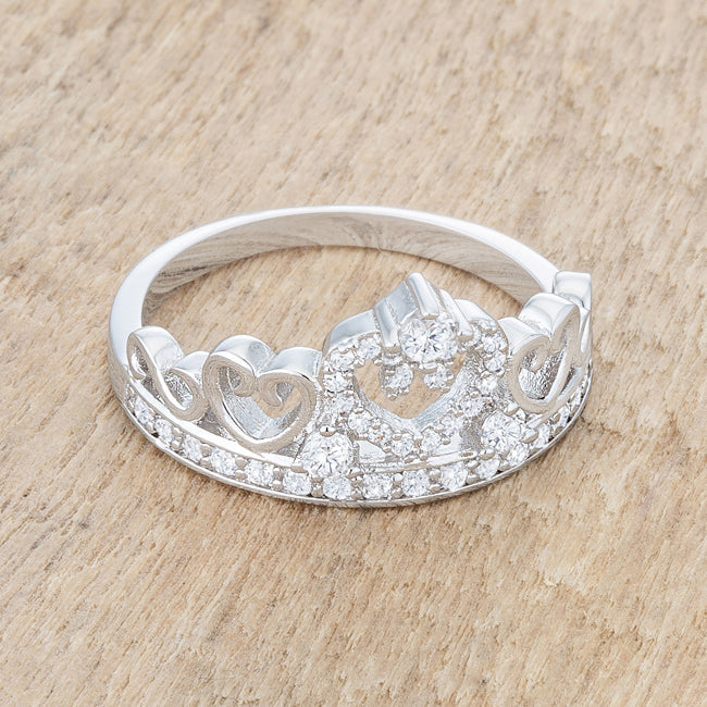 Aurora Heart Crown Ring