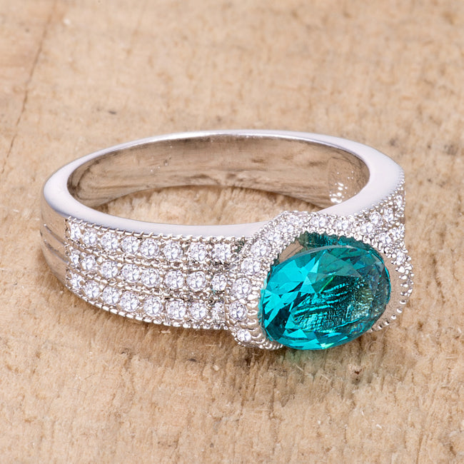 Lucy Ring | Aqua | Silver