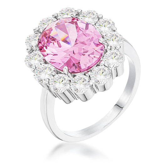 Blossom Pale Pink Oval Ring