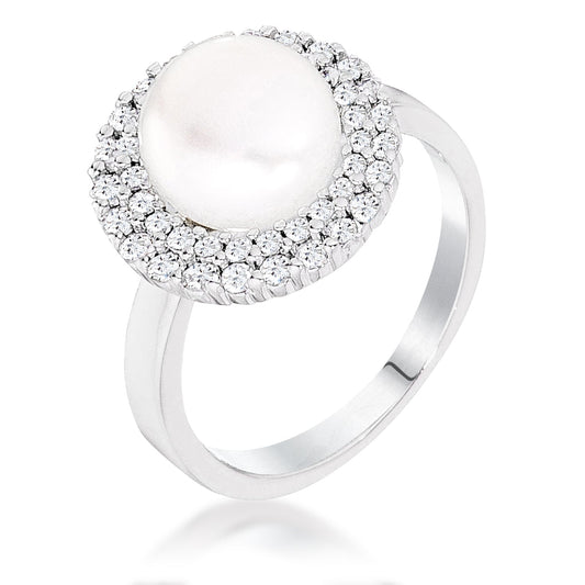 Ethereal Pearl Ring l Silver