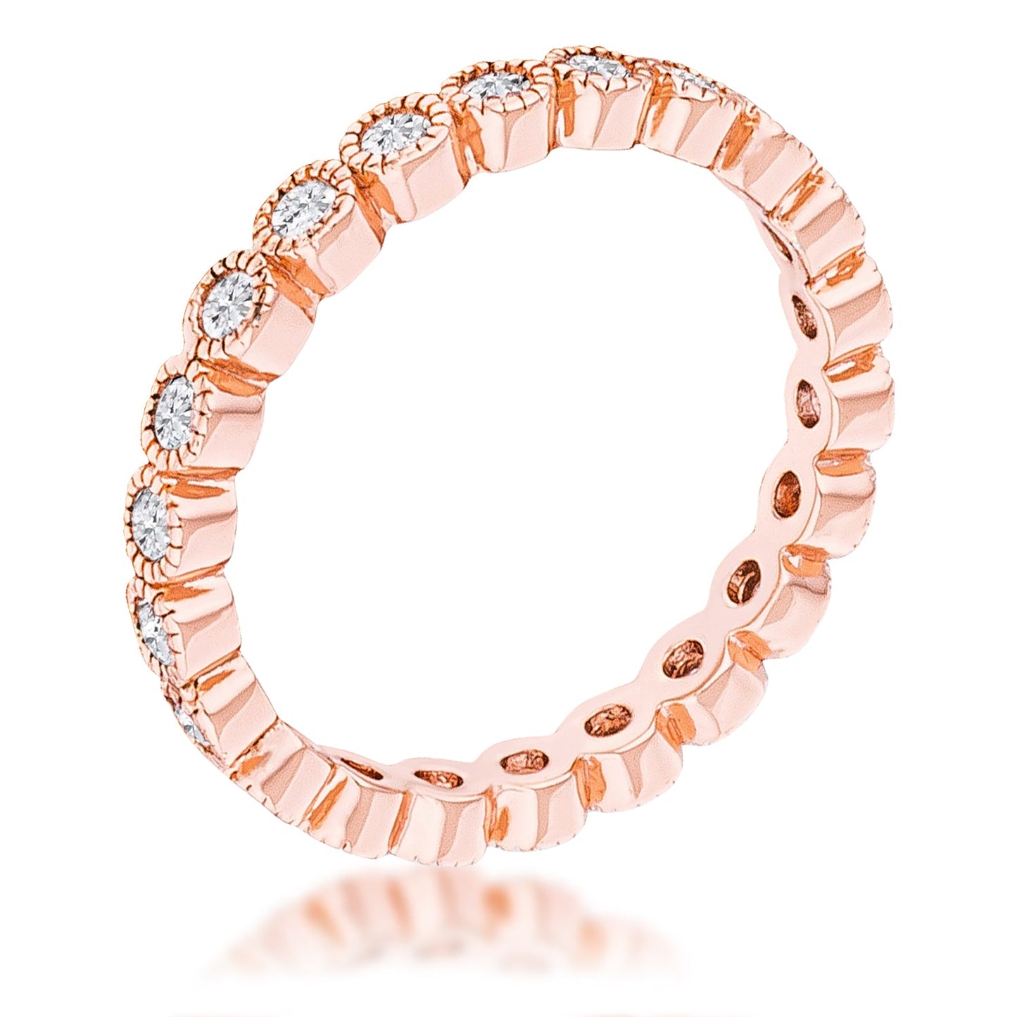 Bezel Eternity Ring | Rose Gold