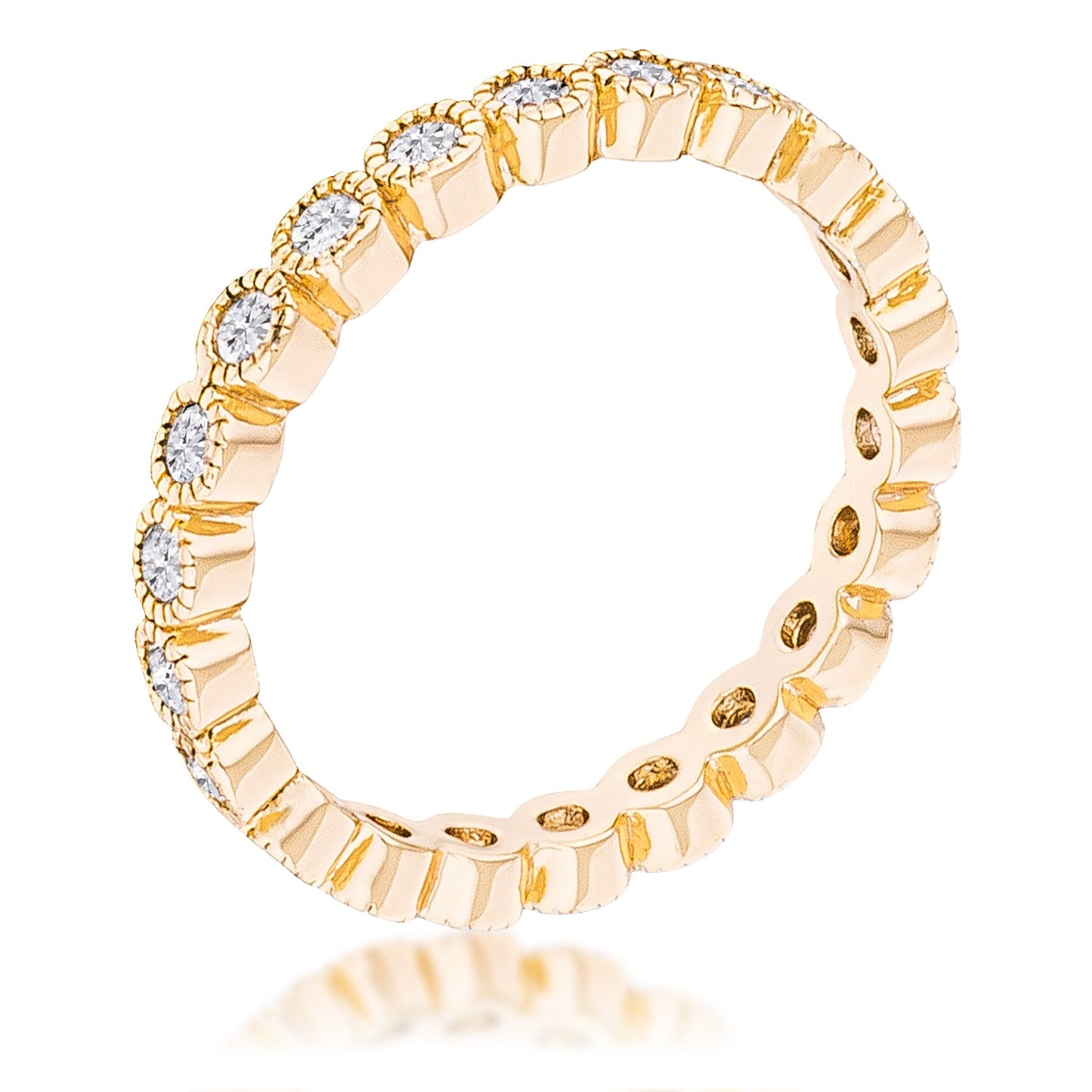 Bezel Eternity Ring | Gold