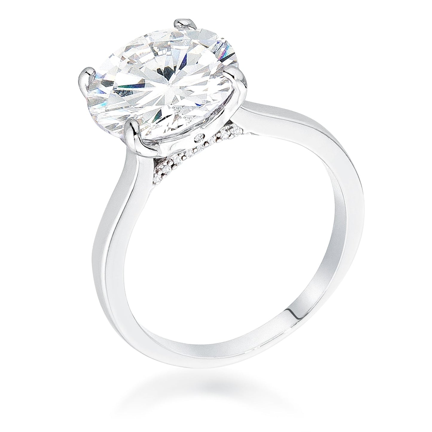 Britney Round Solitaire Engagement Ring