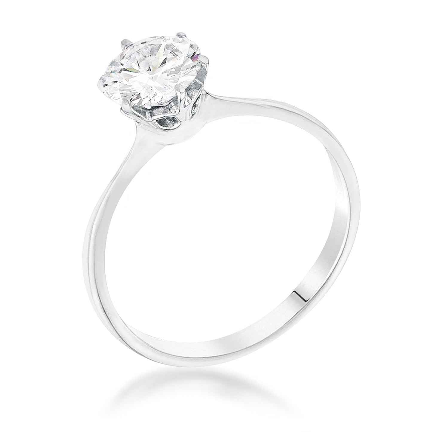 Amari Solitaire Ring | Silver