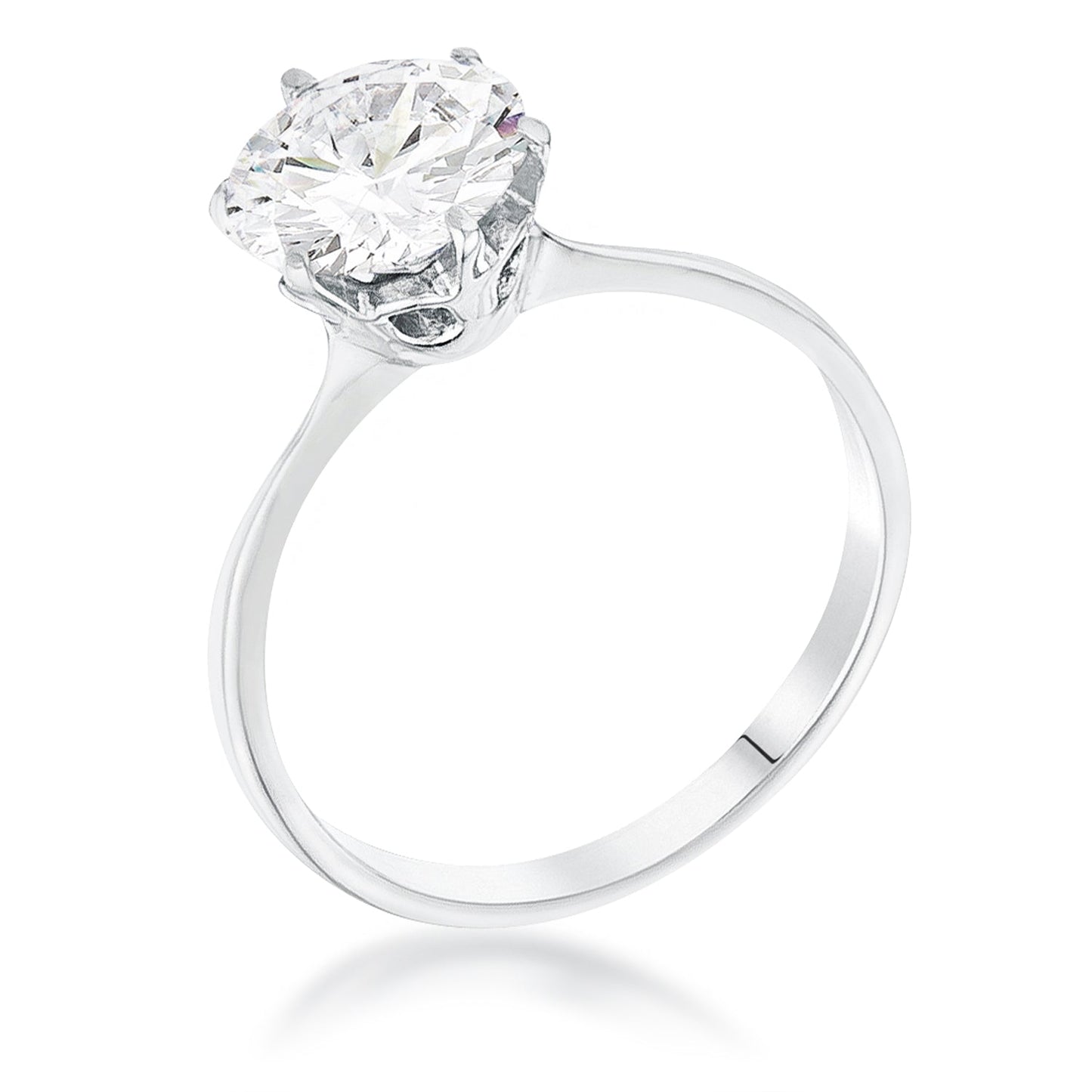 Amari Solitaire Ring | Silver